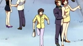 Anime deliveryboy seduced by a hot readhead