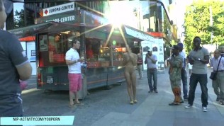 Crazy Nicole Vice has fun on public streets