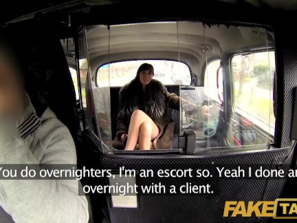 FakeTaxi – Sexy long haired brunette