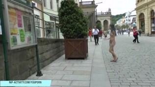 Sweet shy nikola naked on public streets