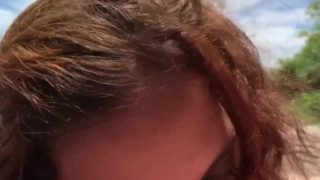 Paradise Gfs – Nude twins giving white guy head on the beach – Part 2
