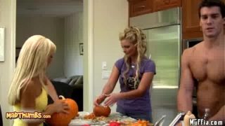 Phoenix Marie And Jessica Lynn Fucked After Pumpkin carving